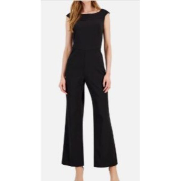 Connected Apparel Size 16 Scoop Neckline  Professional Jumpsuit Zipper Closure - Picture 9 of 16